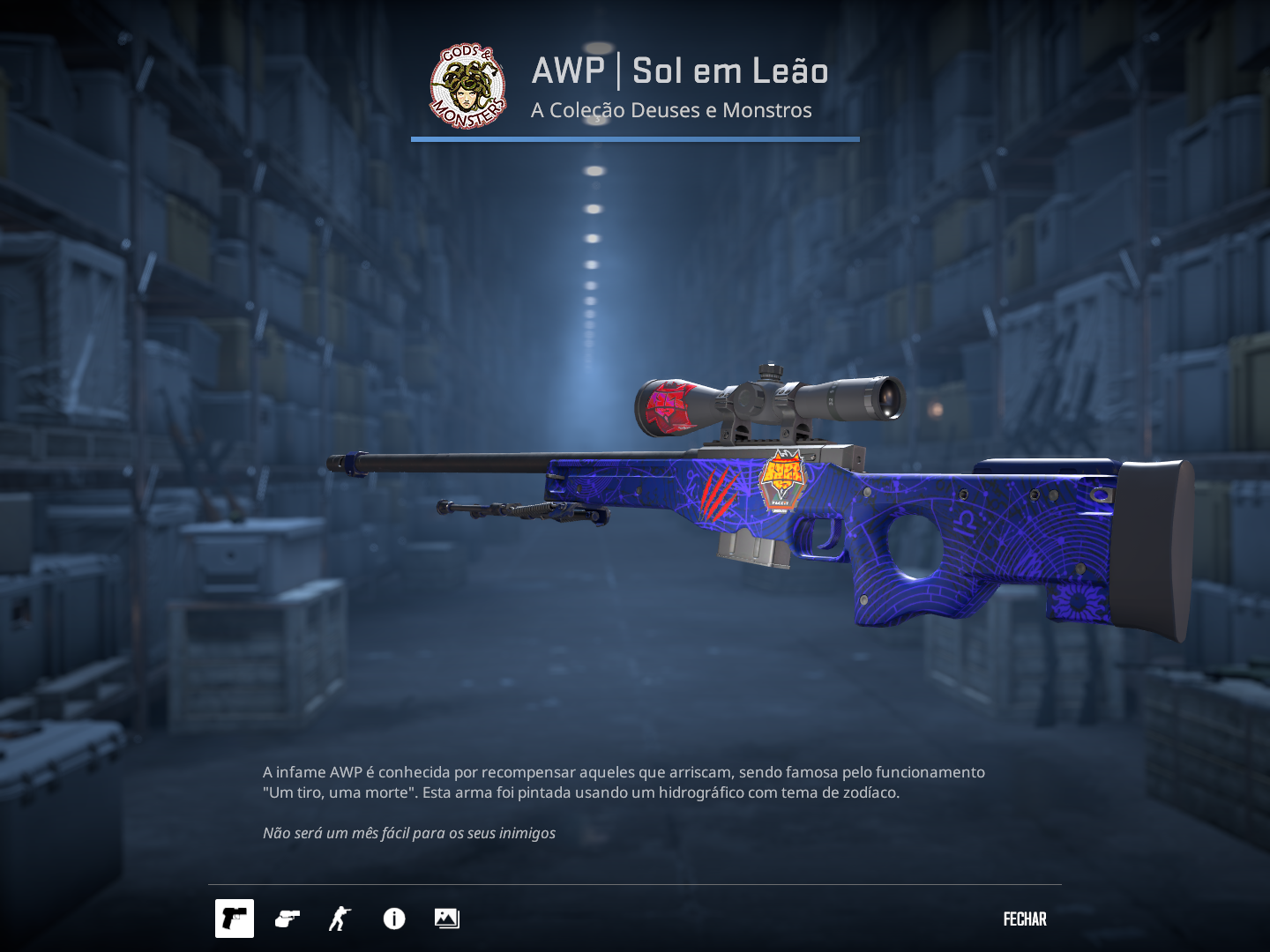 AWP | Sun in Leo Factory New – Adesivada