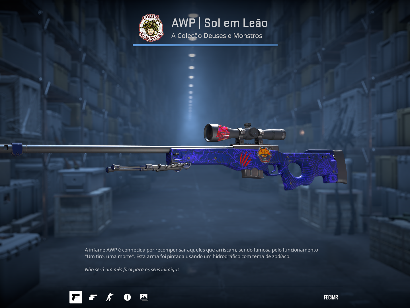 AWP | Sun in Leo Factory New – Adesivada