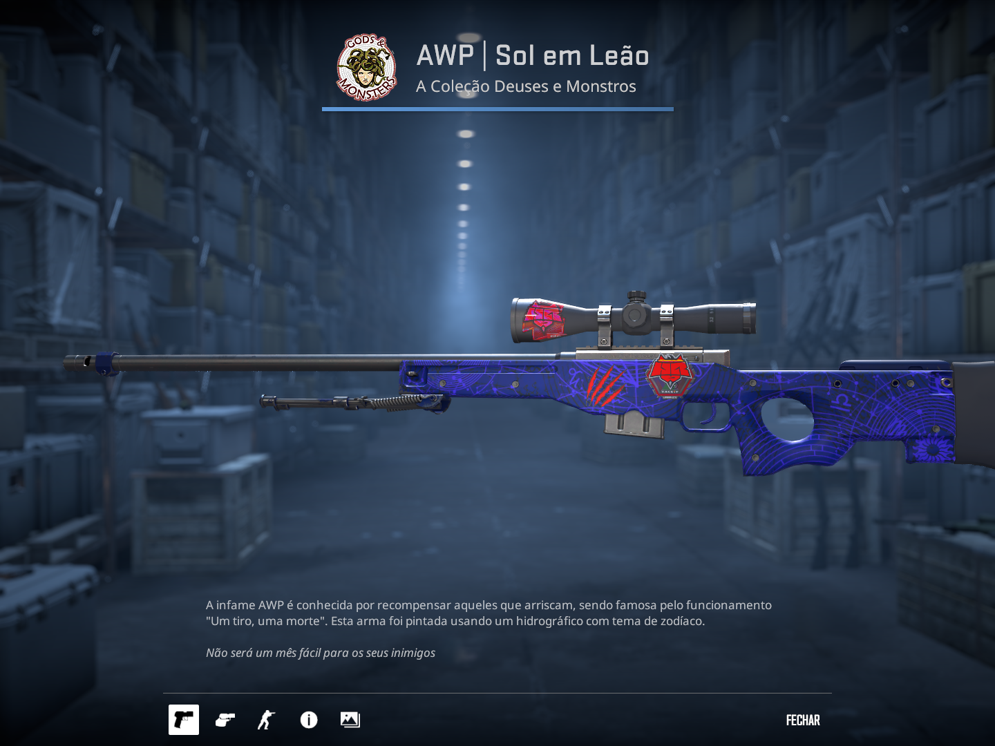 AWP | Sun in Leo Factory New – Adesivada