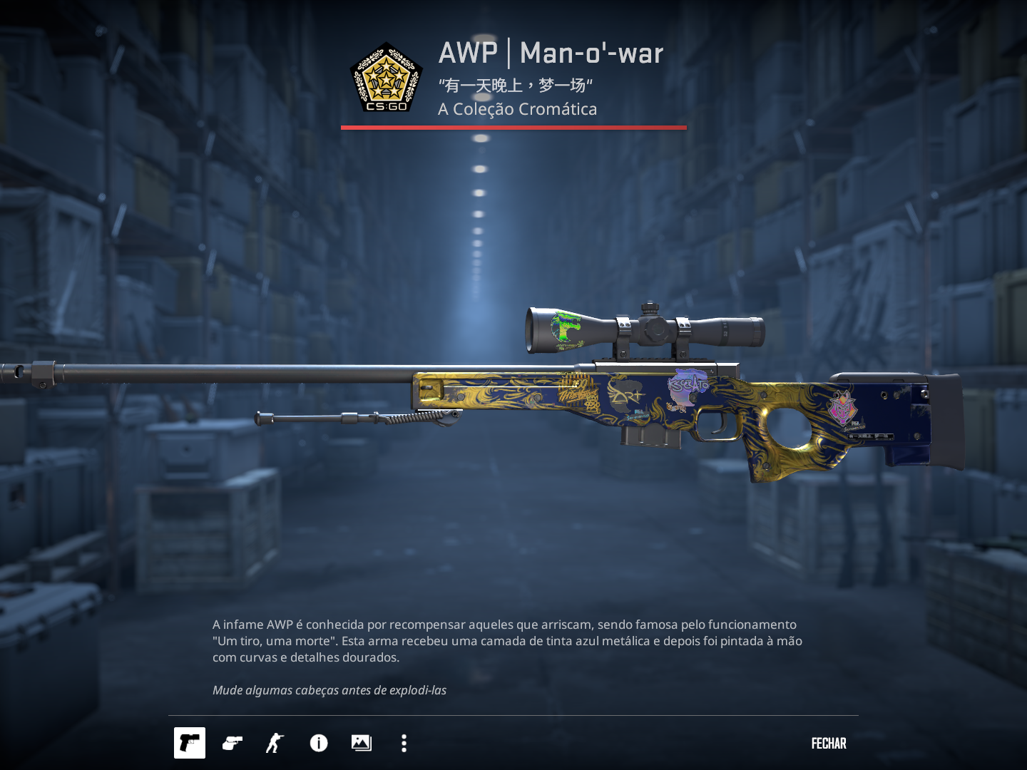 AWP | Man-o’-war MW Adesivada