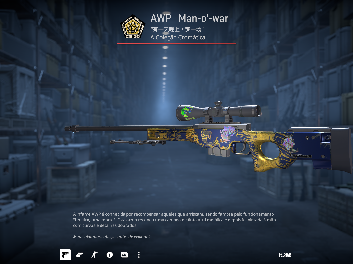 AWP | Man-o’-war MW Adesivada