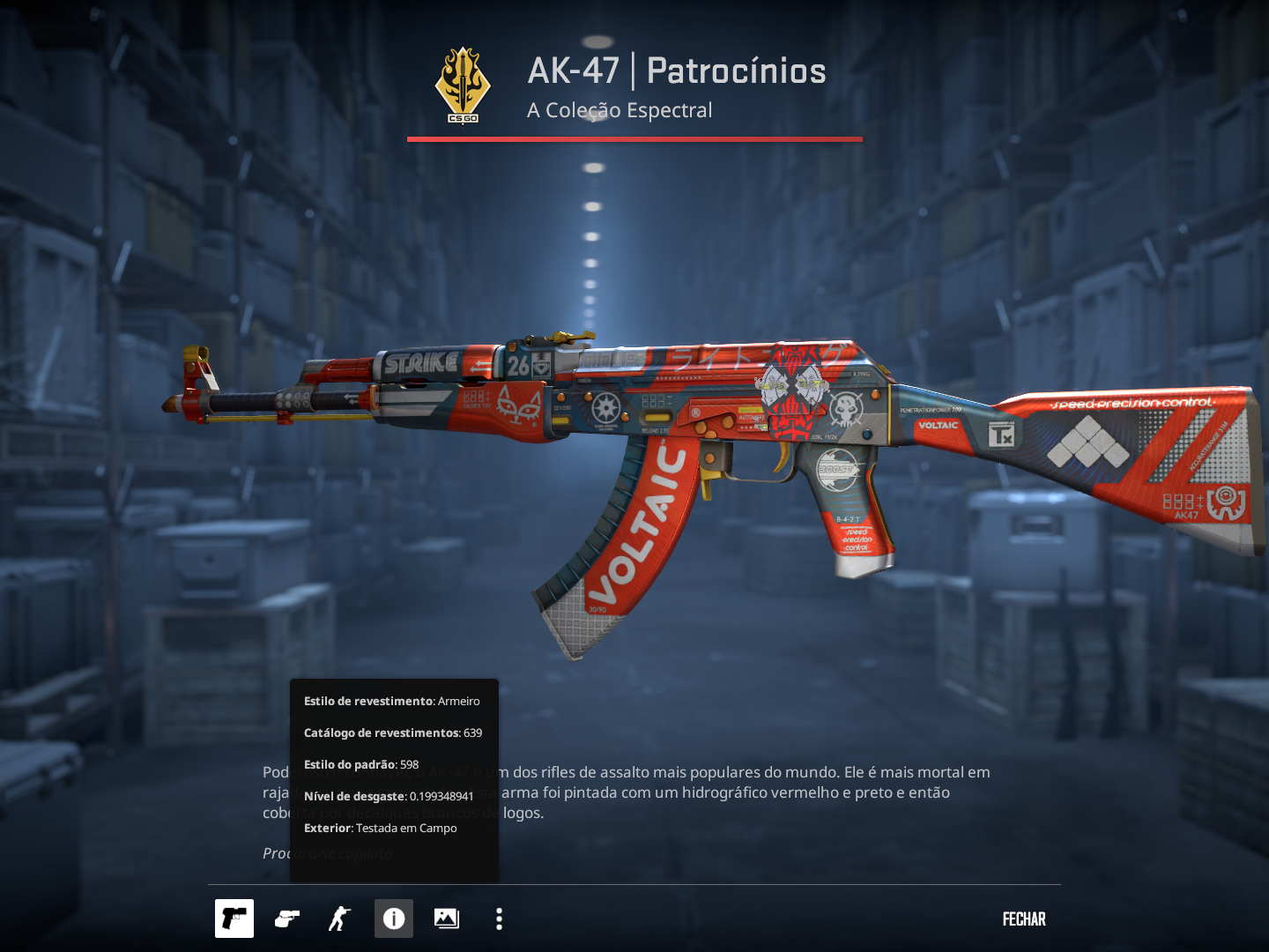 AK-47 | Bloodsport – FT 0.19 do Homem Aranha