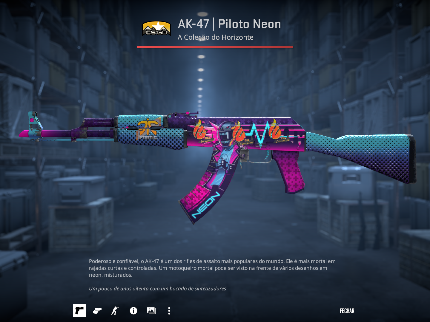 AK-47 | Neon Rider FT 0.15 – 1.3k em adesivos