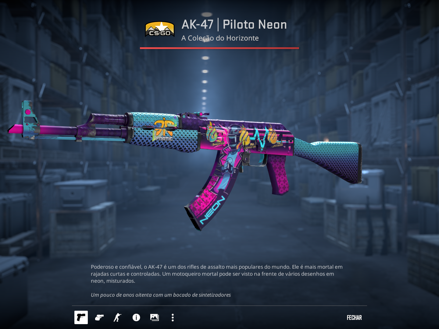 AK-47 | Neon Rider FT 0.15 – 1.3k em adesivos