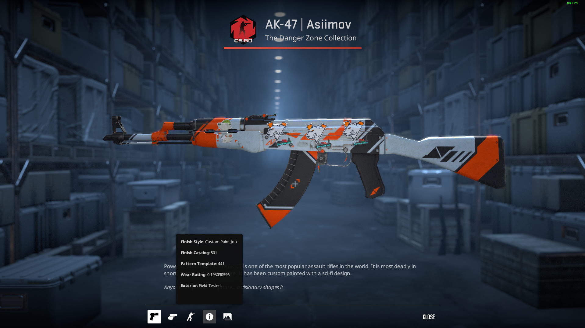 AK-47 | Asiimov (Field-Tested) 0.19