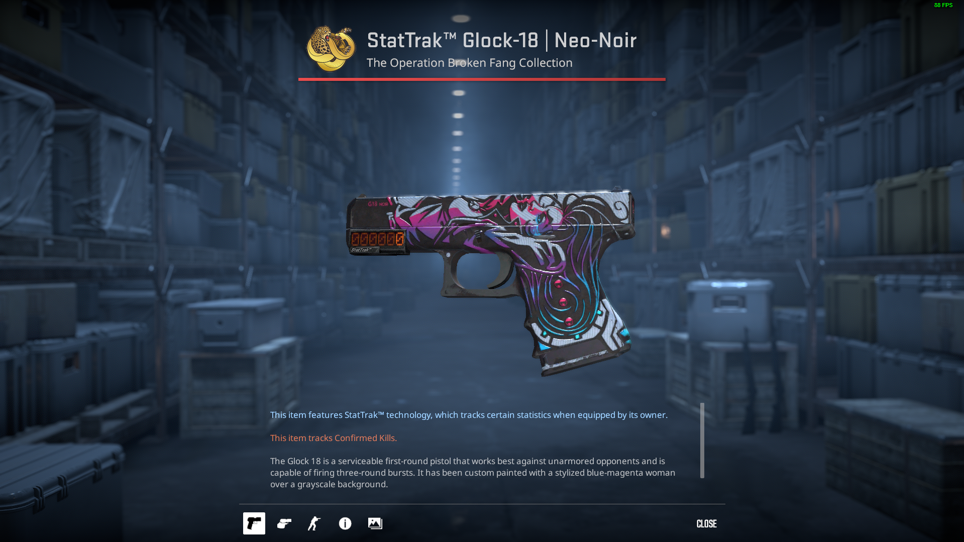 StatTrak Glock-18 | Neo-Noir (Field-Tested)