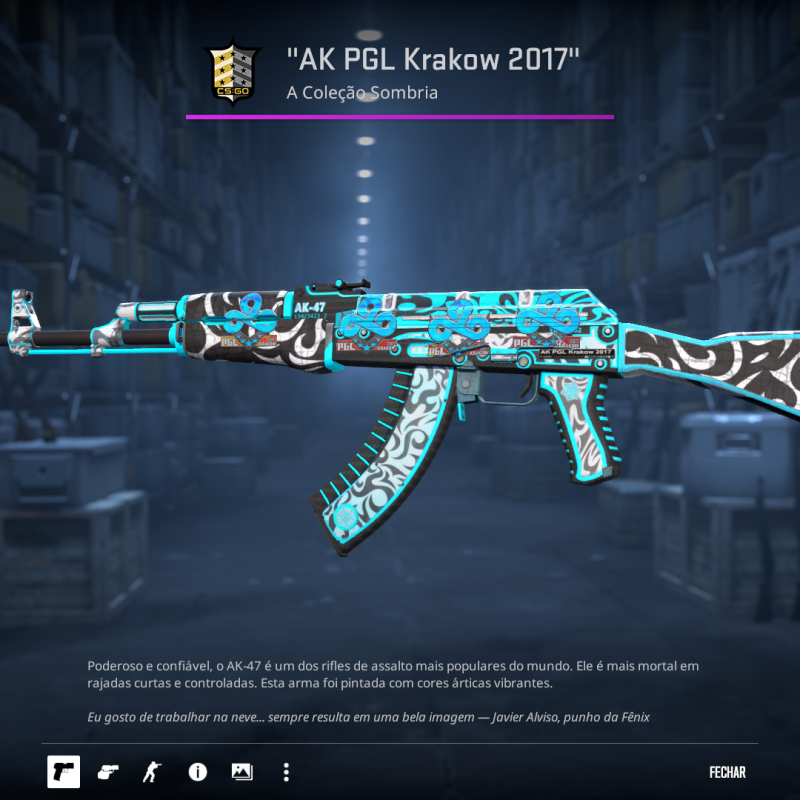 AK-47 / Minimal Wear Frontside Misty Adesivada