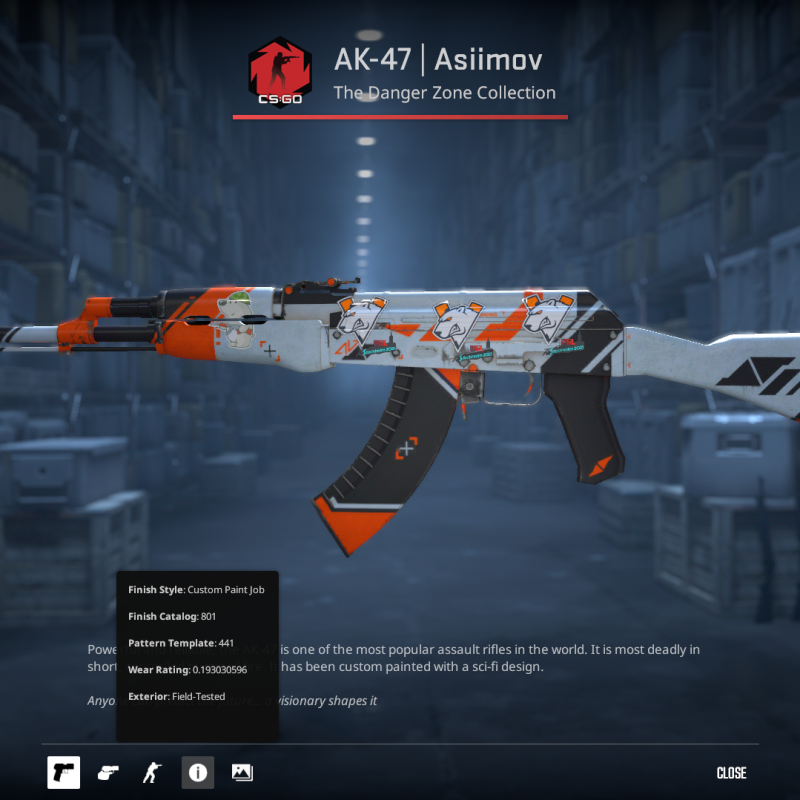 AK-47 | Asiimov (Field-Tested) 0.19