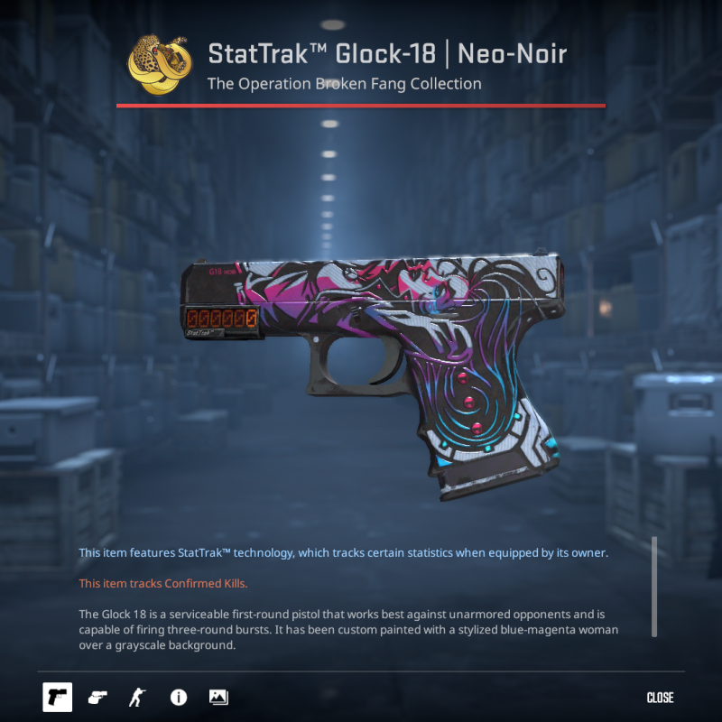 StatTrak Glock-18 | Neo-Noir (Field-Tested)